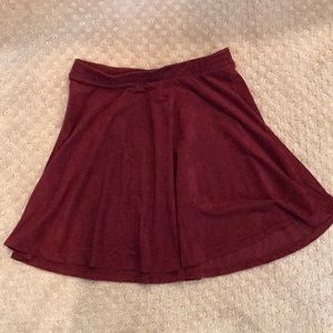 LA Hearts Burgundy Skirt